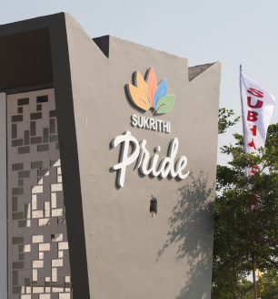 Sukrithi Pride entrance signage